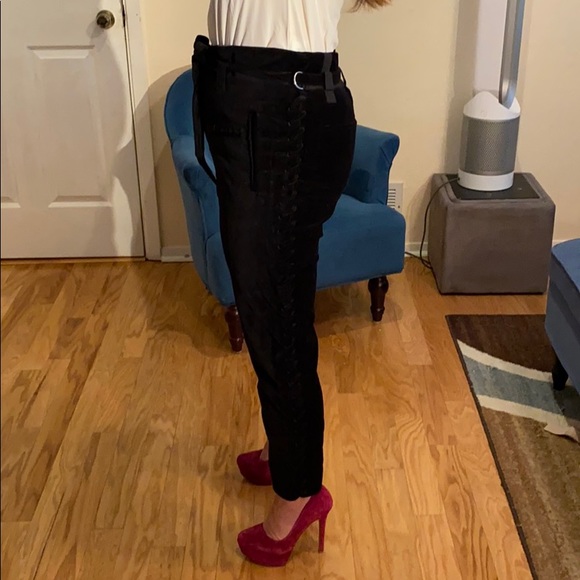 IRO Rome Pant in black velvet sz 40 (large) - Picture 2 of 13